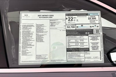 2027 INFINITI QX65 Autograph AWD