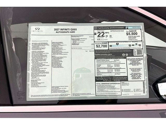 2027 INFINITI QX65 Autograph AWD