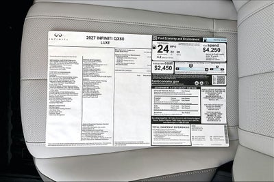 2027 INFINITI QX60 LUXE