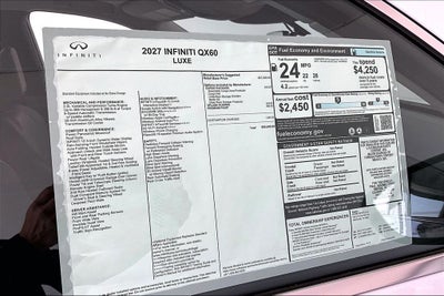 2027 INFINITI QX60 LUXE
