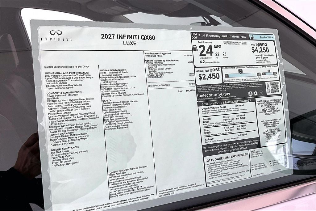 2027 INFINITI QX60 LUXE