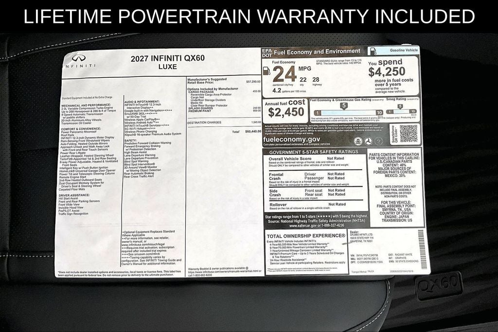 2027 INFINITI QX60 LUXE