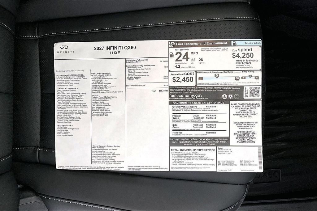 2027 INFINITI QX60 LUXE