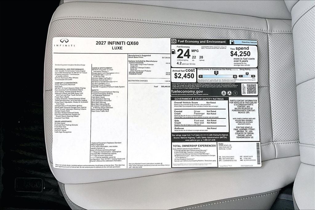 2027 INFINITI QX60 LUXE