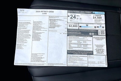 2026 INFINITI QX60 LUXE