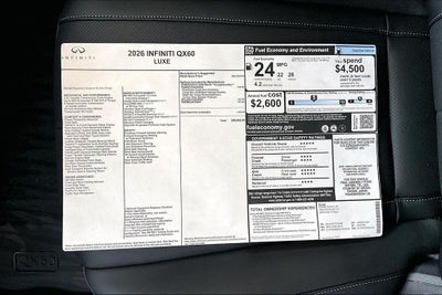 2026 INFINITI QX60 LUXE