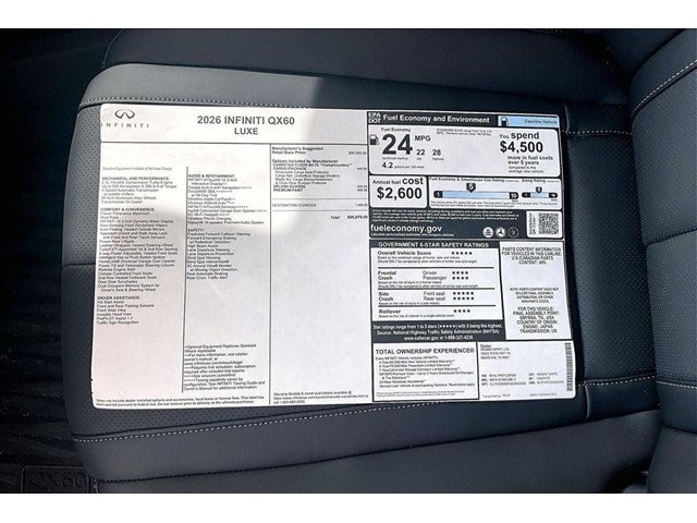 2026 INFINITI QX60 LUXE