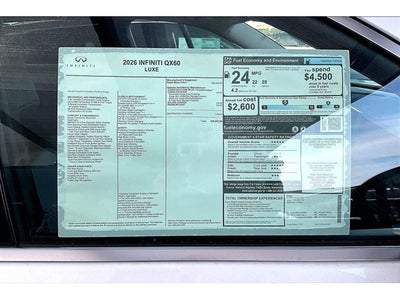 2026 INFINITI QX60 LUXE