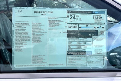2026 INFINITI QX60 LUXE