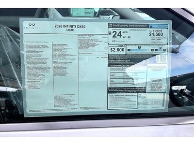 2026 INFINITI QX60 LUXE