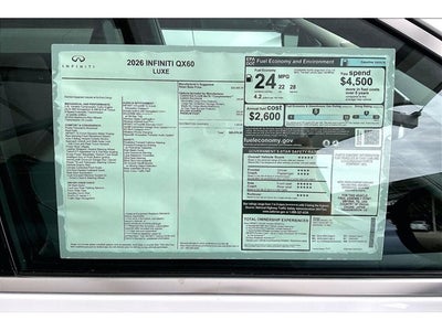 2026 INFINITI QX60 LUXE
