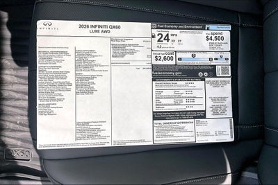 2026 INFINITI QX60 LUXE