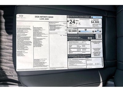 2026 INFINITI QX60 LUXE