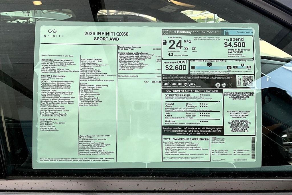 2026 INFINITI QX60 SPORT