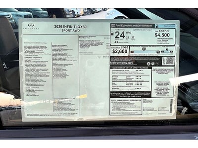 2026 INFINITI QX60 SPORT
