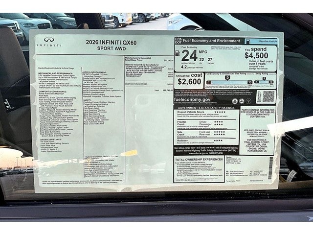 2026 INFINITI QX60 SPORT