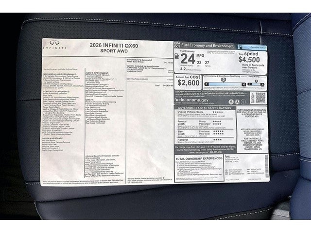 2026 INFINITI QX60 SPORT