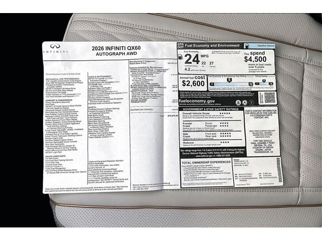 2026 INFINITI QX60 Autograph