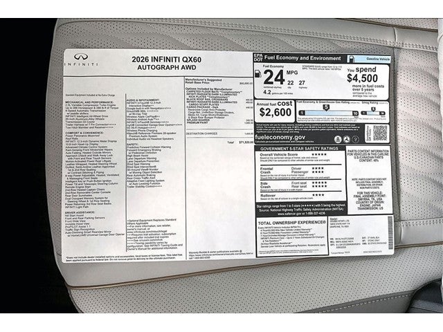 2026 INFINITI QX60 Autograph