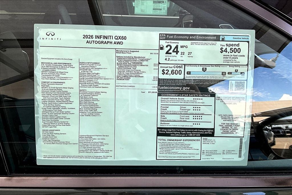 2026 INFINITI QX60 Autograph