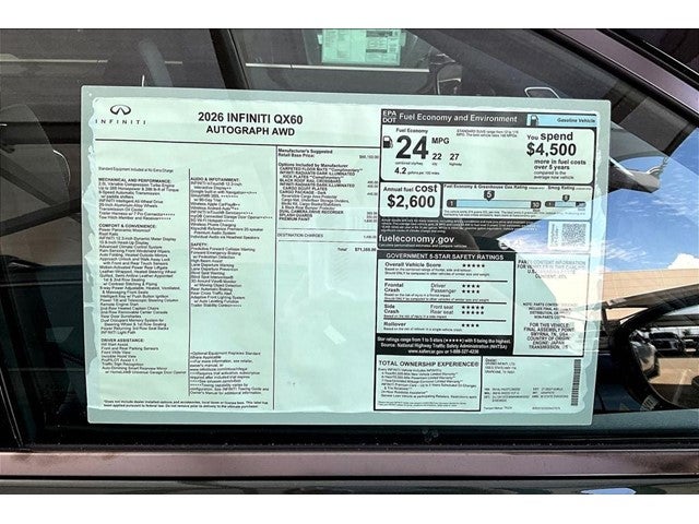 2026 INFINITI QX60 Autograph
