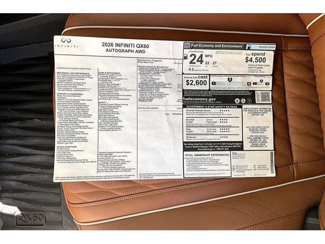 2026 INFINITI QX60 Autograph