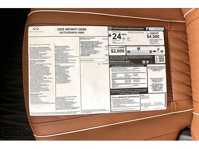 2026 INFINITI QX60 Autograph
