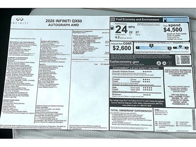 2026 INFINITI QX60 Autograph