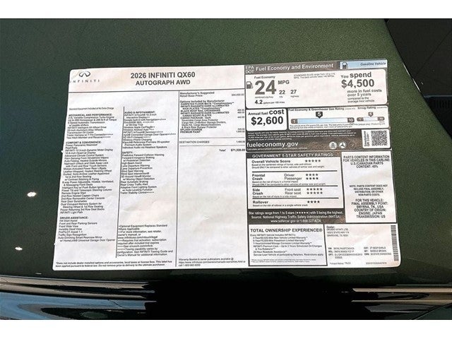 2026 INFINITI QX60 Autograph