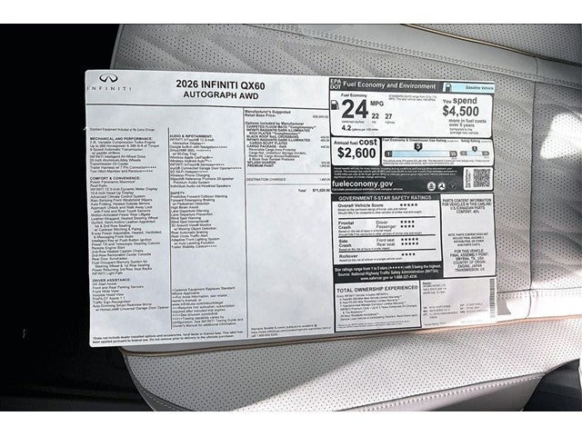 2026 INFINITI QX60 Autograph