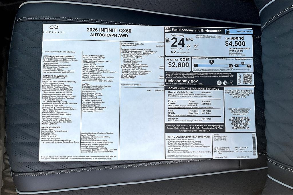 2026 INFINITI QX60 Autograph