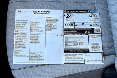 2026 INFINITI QX60 Autograph