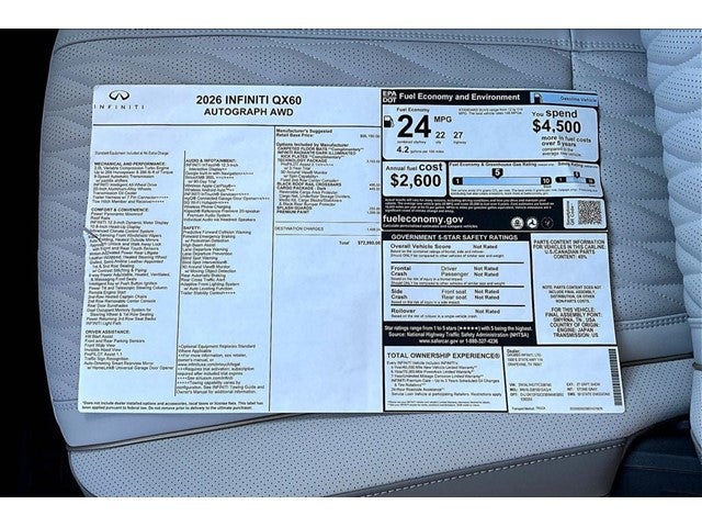 2026 INFINITI QX60 Autograph