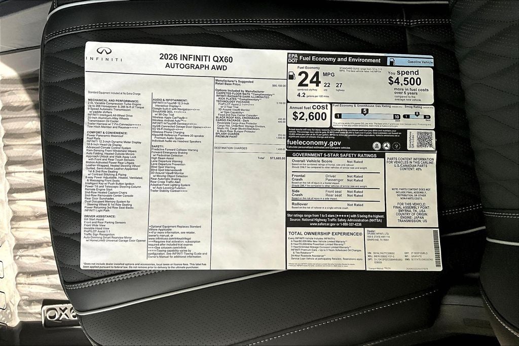 2026 INFINITI QX60 Autograph