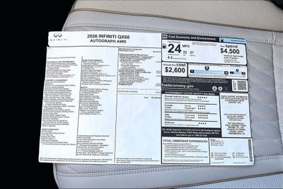 2026 INFINITI QX60 Autograph
