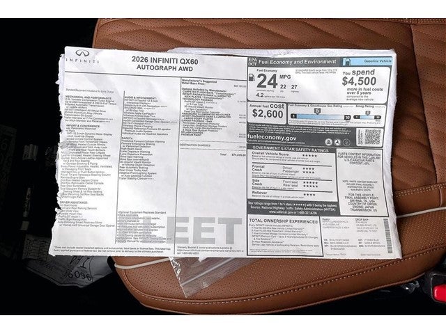 2026 INFINITI QX60 Autograph