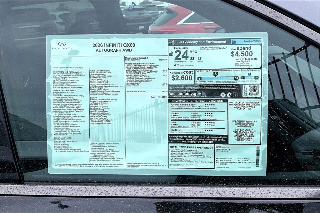 2026 INFINITI QX60 Autograph