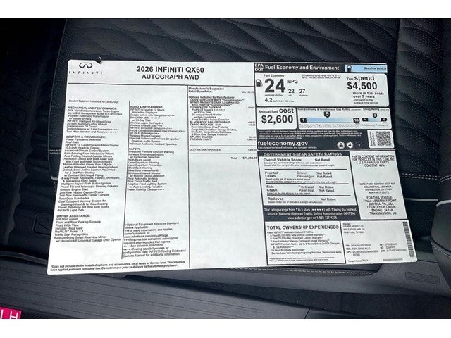 2026 INFINITI QX60 Autograph