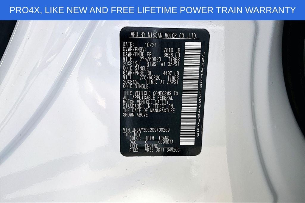 2025 Nissan Armada PRO-4X