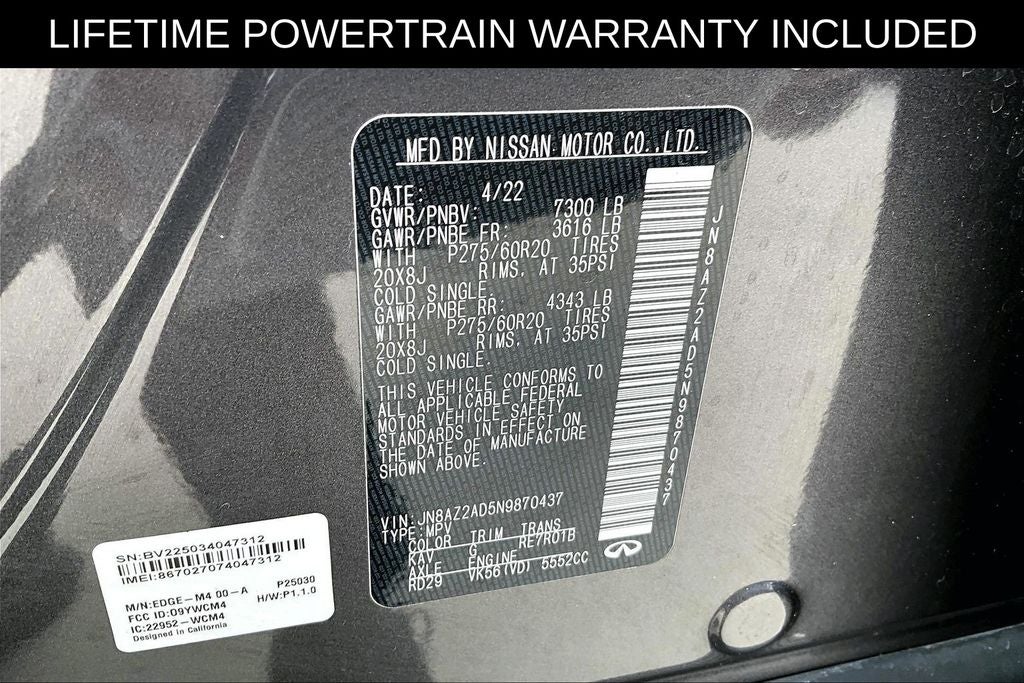 2022 INFINITI QX80 LUXE