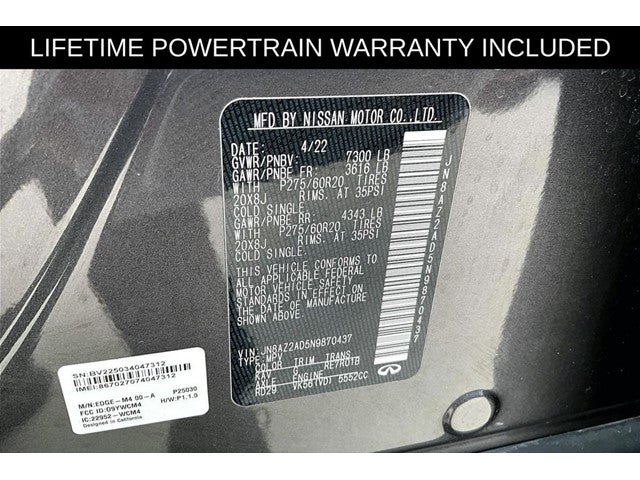 2022 INFINITI QX80 LUXE