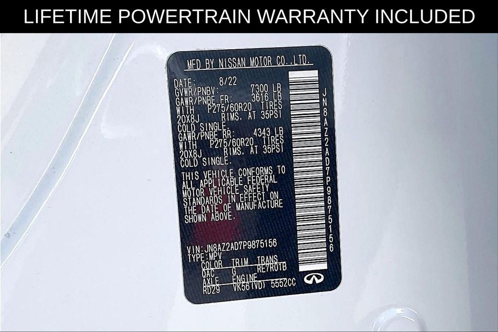 2023 INFINITI QX80 LUXE