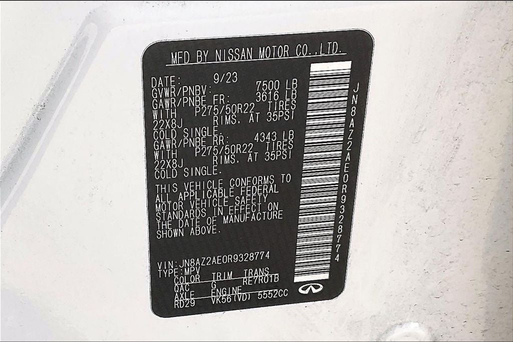 2024 INFINITI QX80 Premium Select