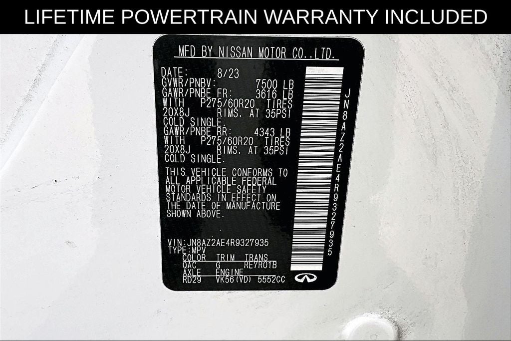 2024 INFINITI QX80 LUXE