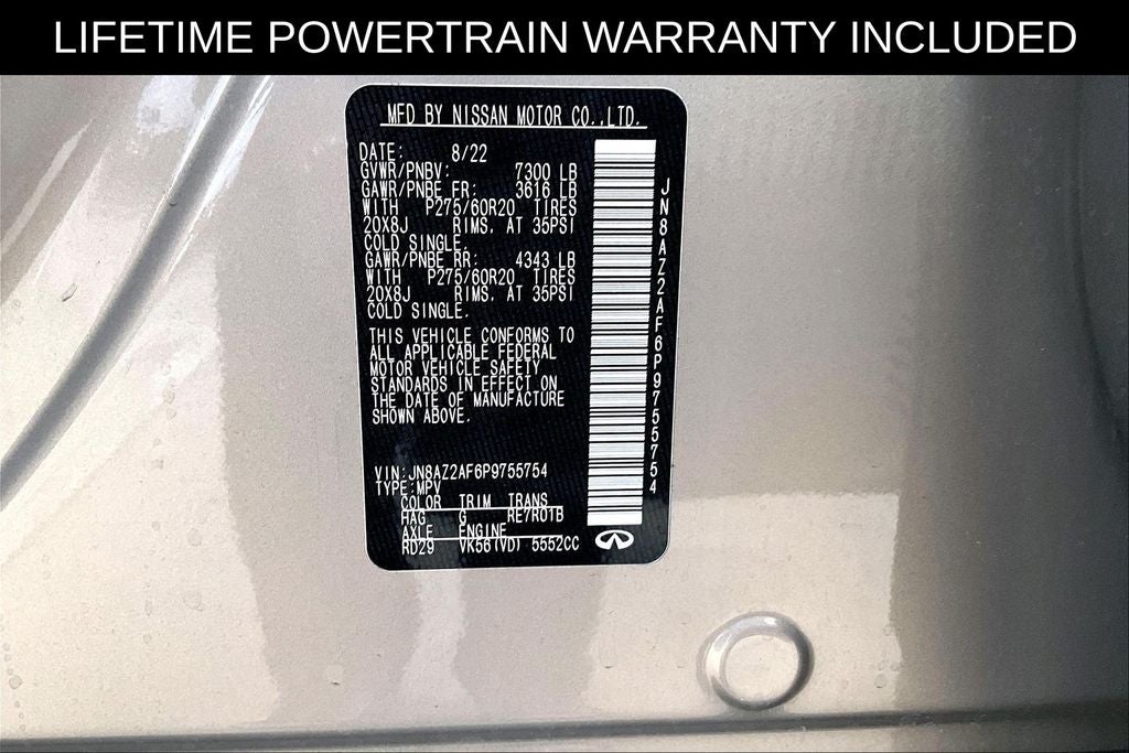 2023 INFINITI QX80 LUXE