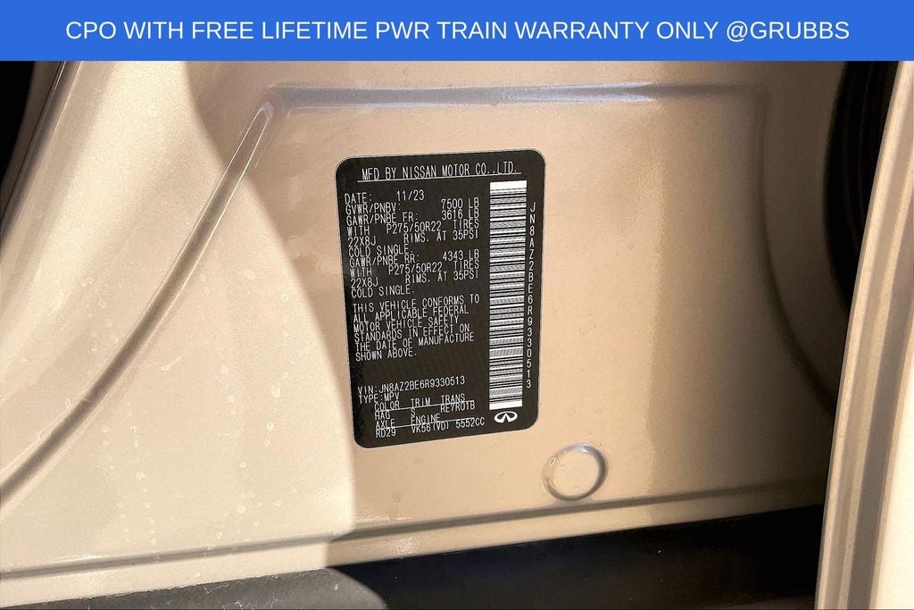 2024 INFINITI QX80 Sensory