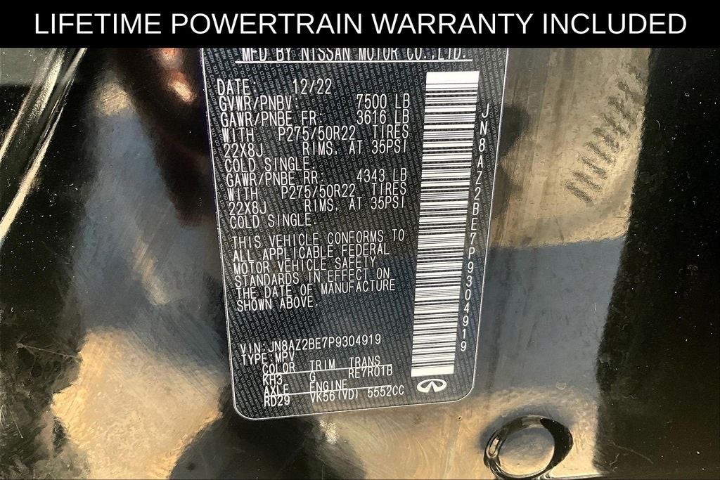 2023 INFINITI QX80 Sensory