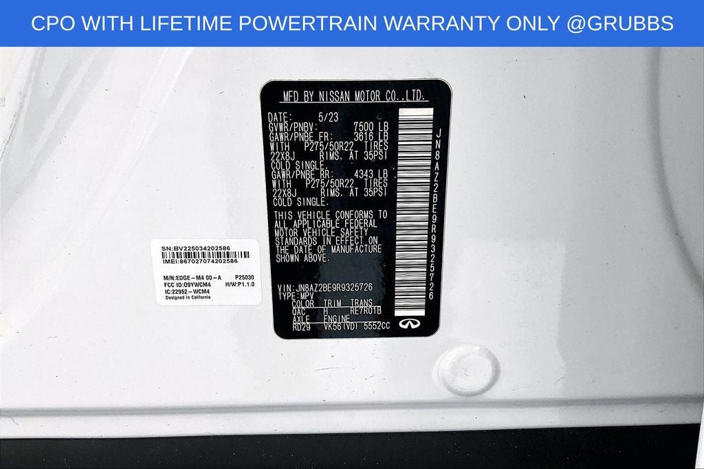 2024 INFINITI QX80 Sensory