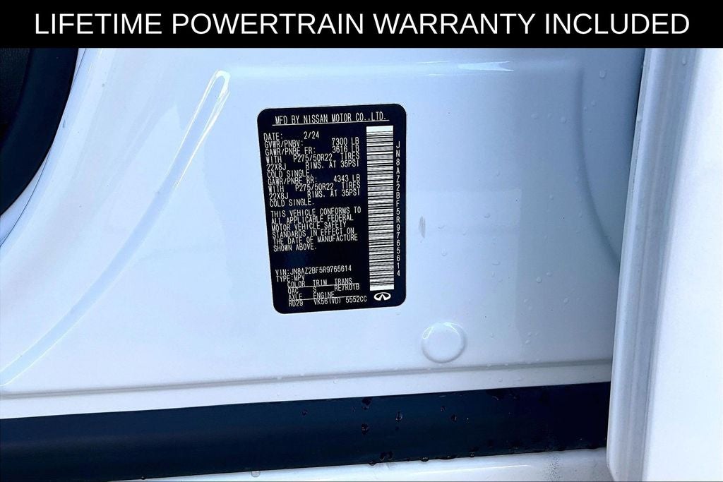 2024 INFINITI QX80 Sensory