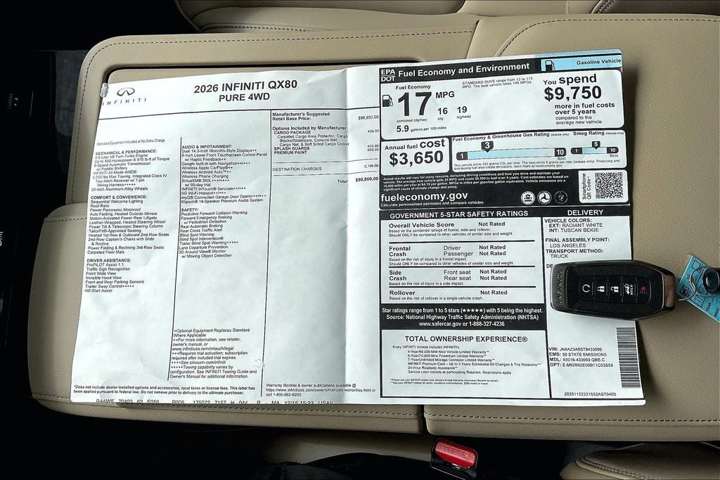 2026 INFINITI QX80 PURE